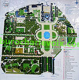 Moderní plán Lucemburských zahrad