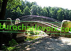 Rekonstruovaný most k ostrůvku Dolního rybníka