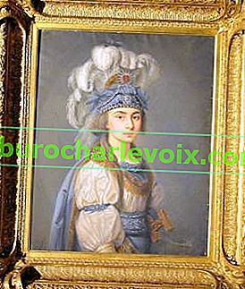 Портрет на Прасковя Жемчугова като Елиана.  Неизвестно  тънък  XVIII век.