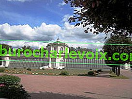 Kuskovo.  Velký kamenný skleník, jižní fasáda