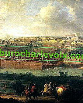 Мартен.  Вид машини і акведука в Марлі (1774)