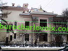 Асиметрична фасада на имението Рябушински.  Архитект Шехтел